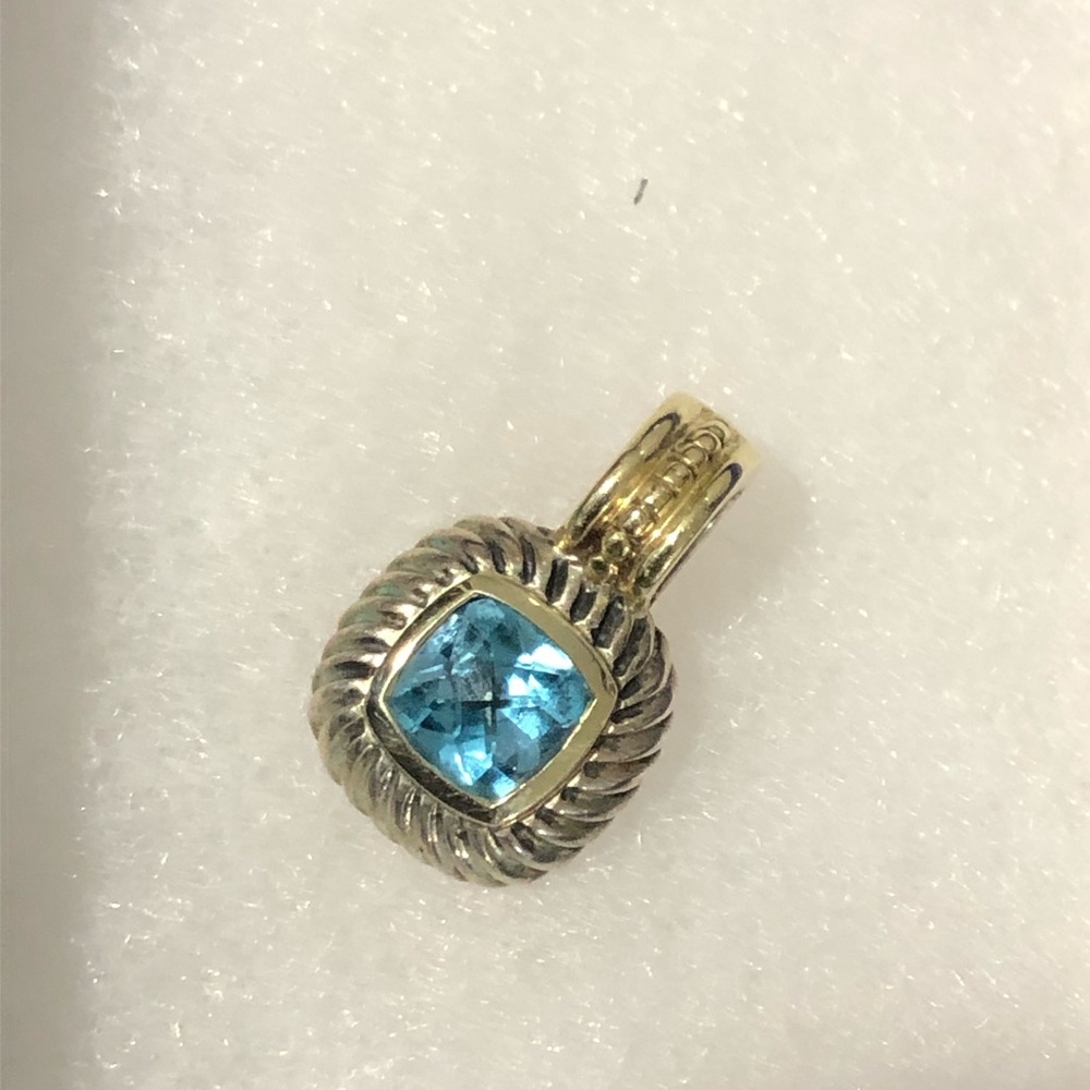 David Yurman Blue Topaz Pendant